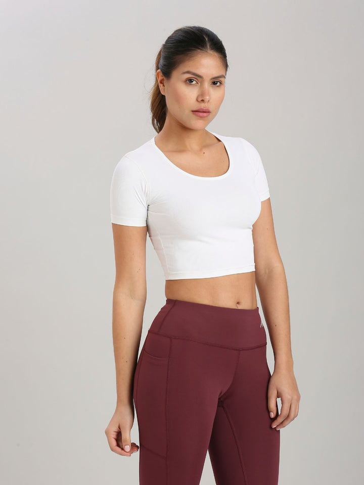 Eternal Scoop Neck Crop Top