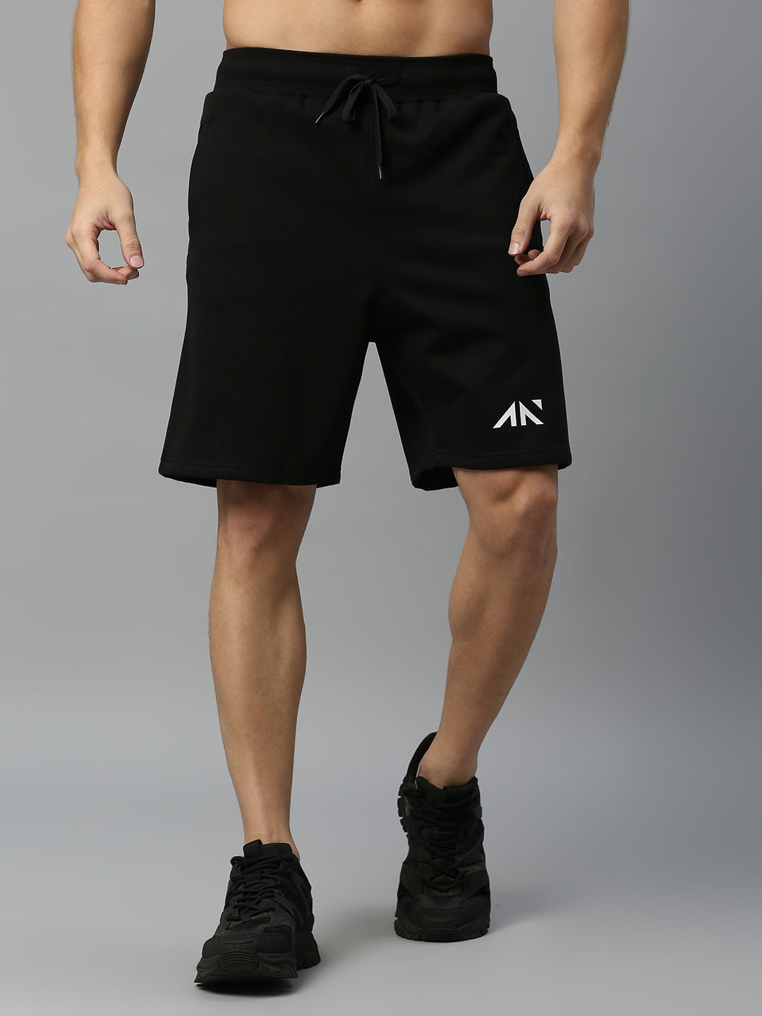 Mens black store fleece shorts