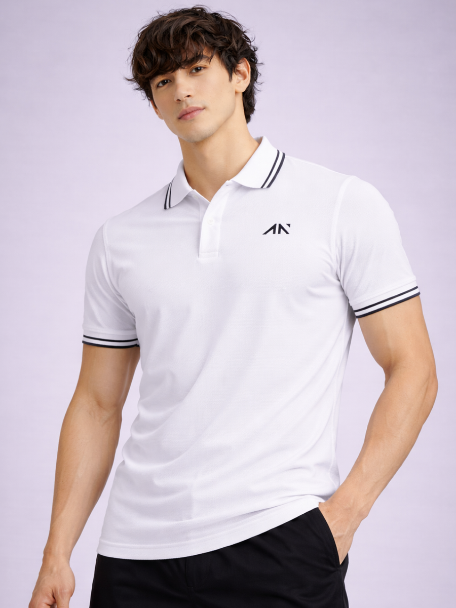 Performance Polo Tshirt White