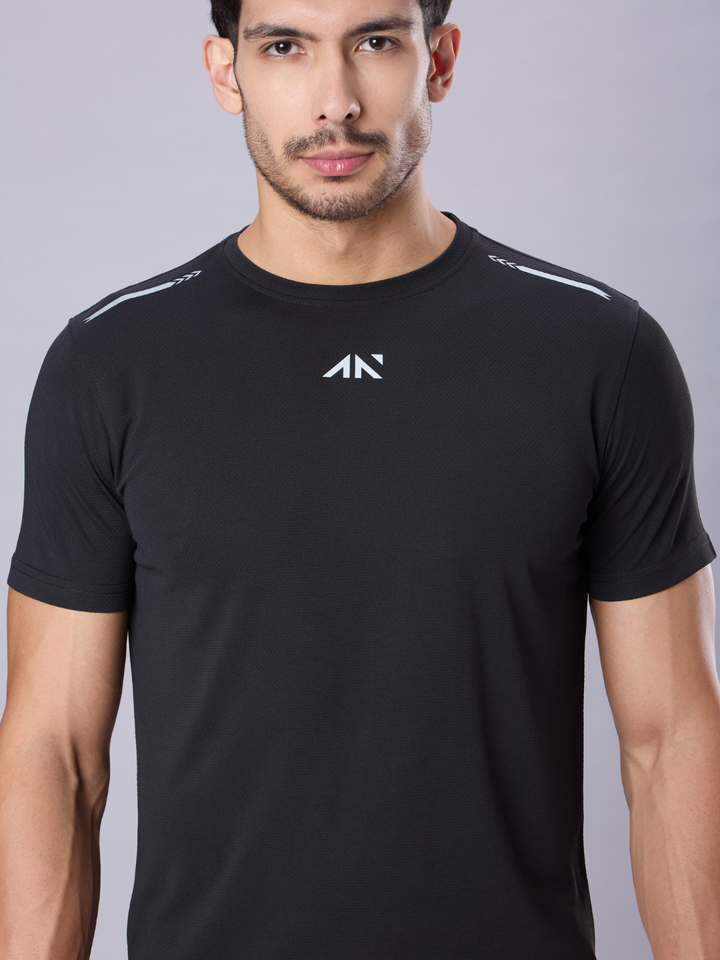 Quick Dry Running T-Shirt Black