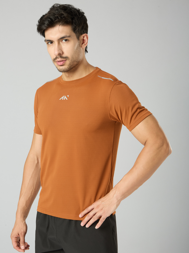 Quick Dry Running T-Shirt Rust