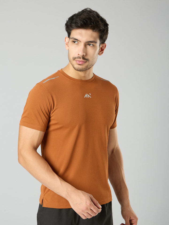 Quick Dry Running T-Shirt Rust