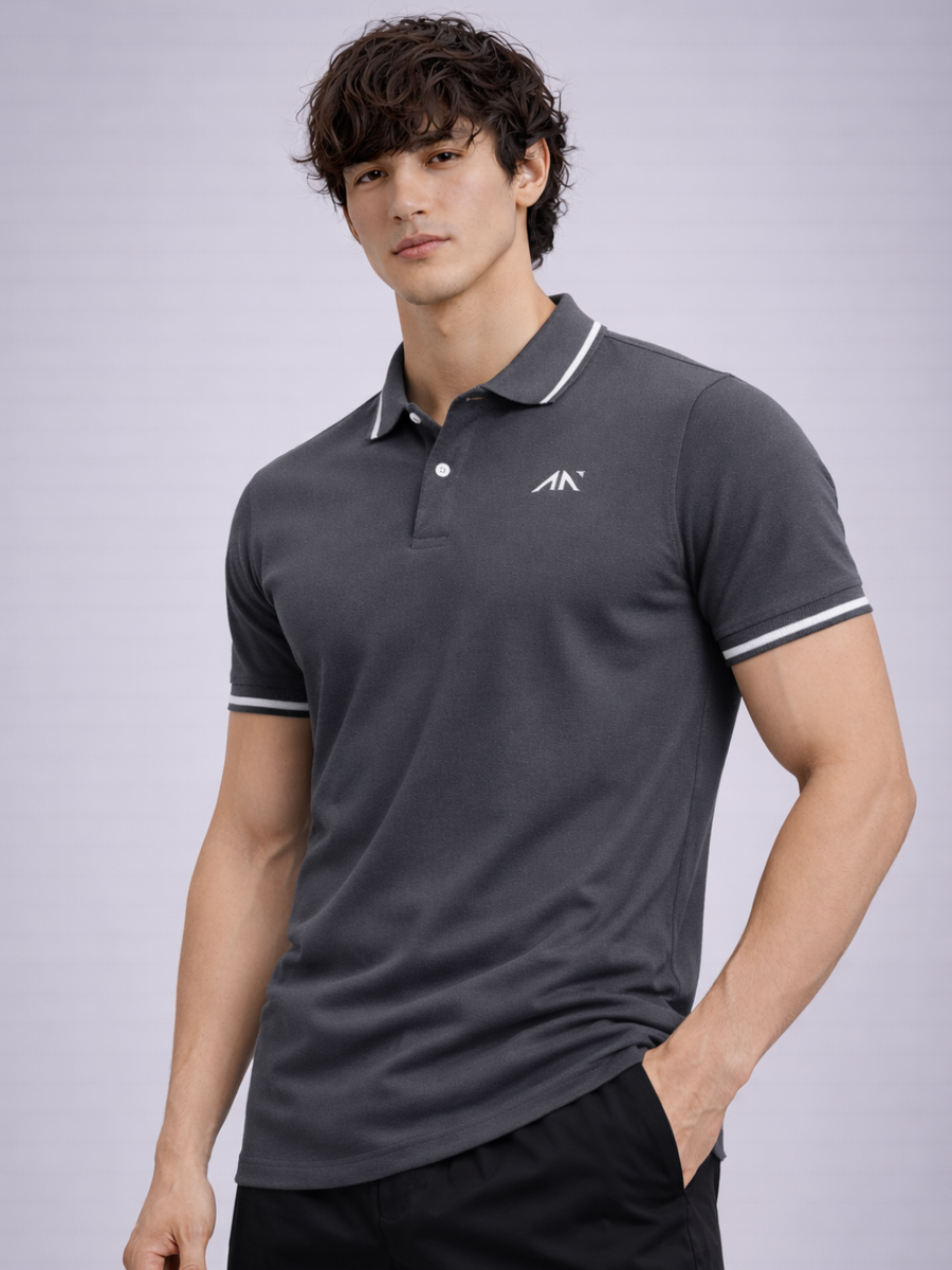 Performance Polo Tshirt Grey