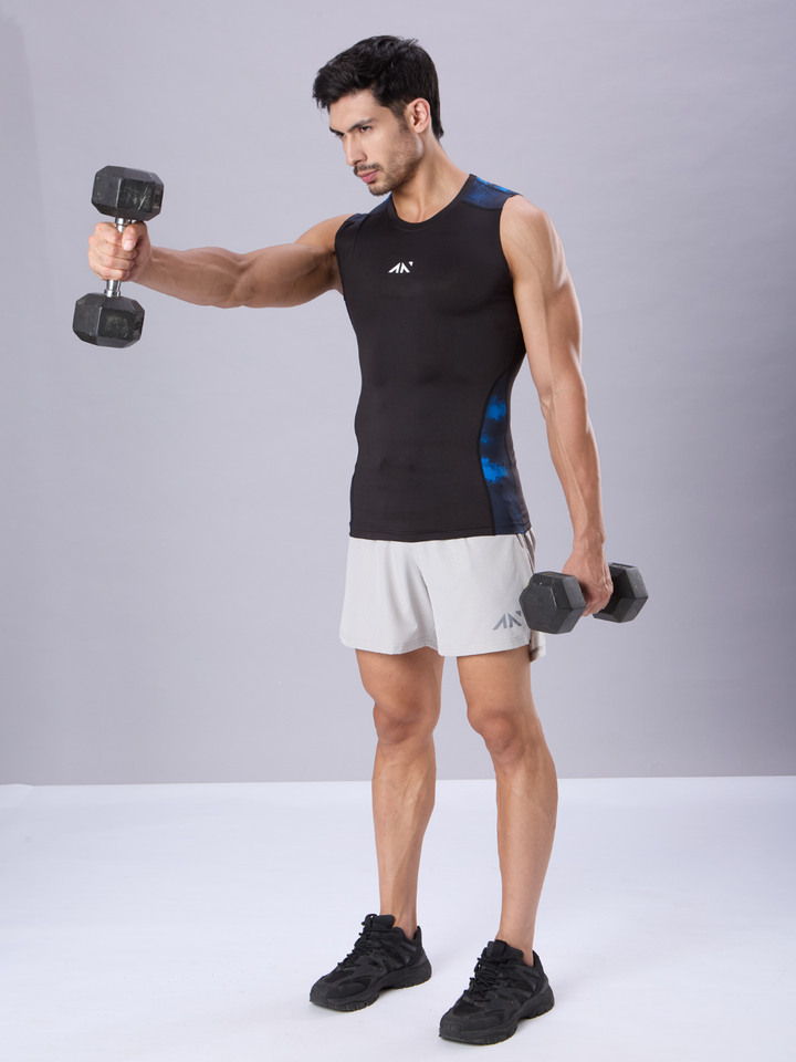 Critical Compression Vest Black Blue