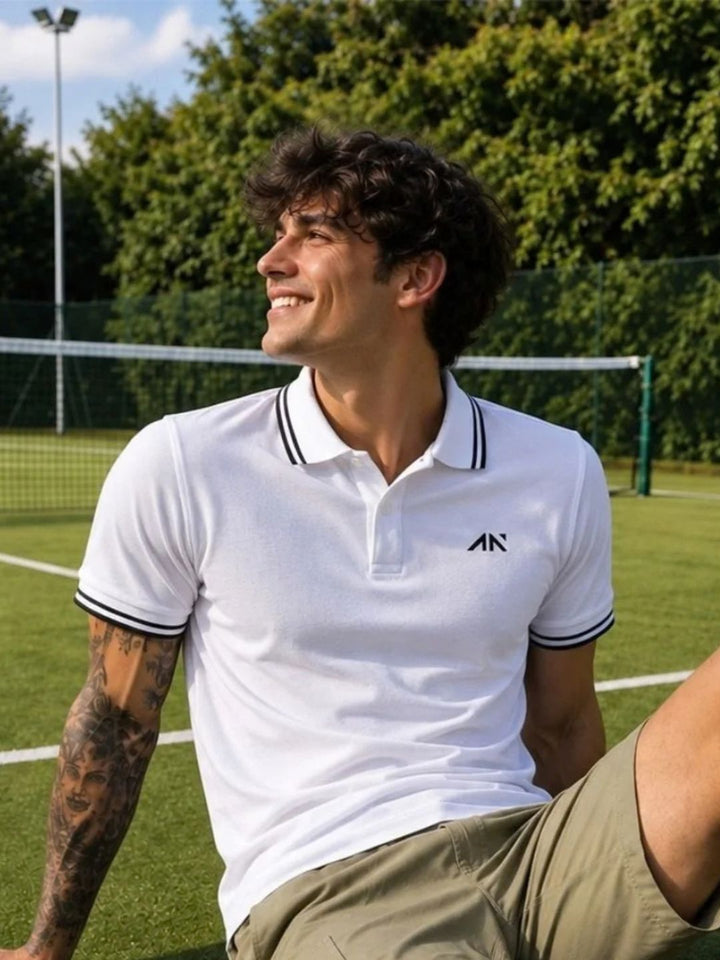Performance Polo Tshirt White