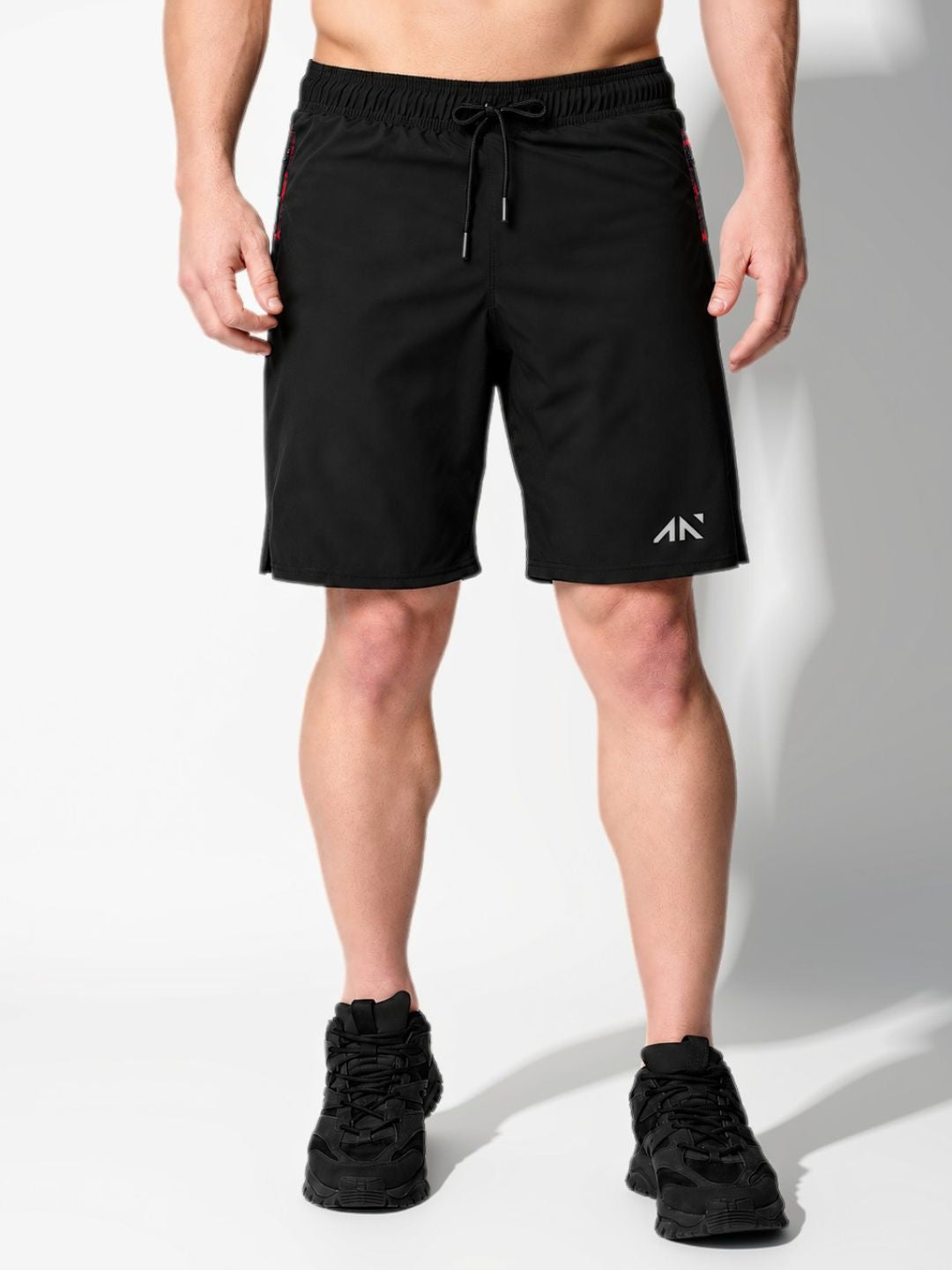 Critical Compression Shorts Black Red