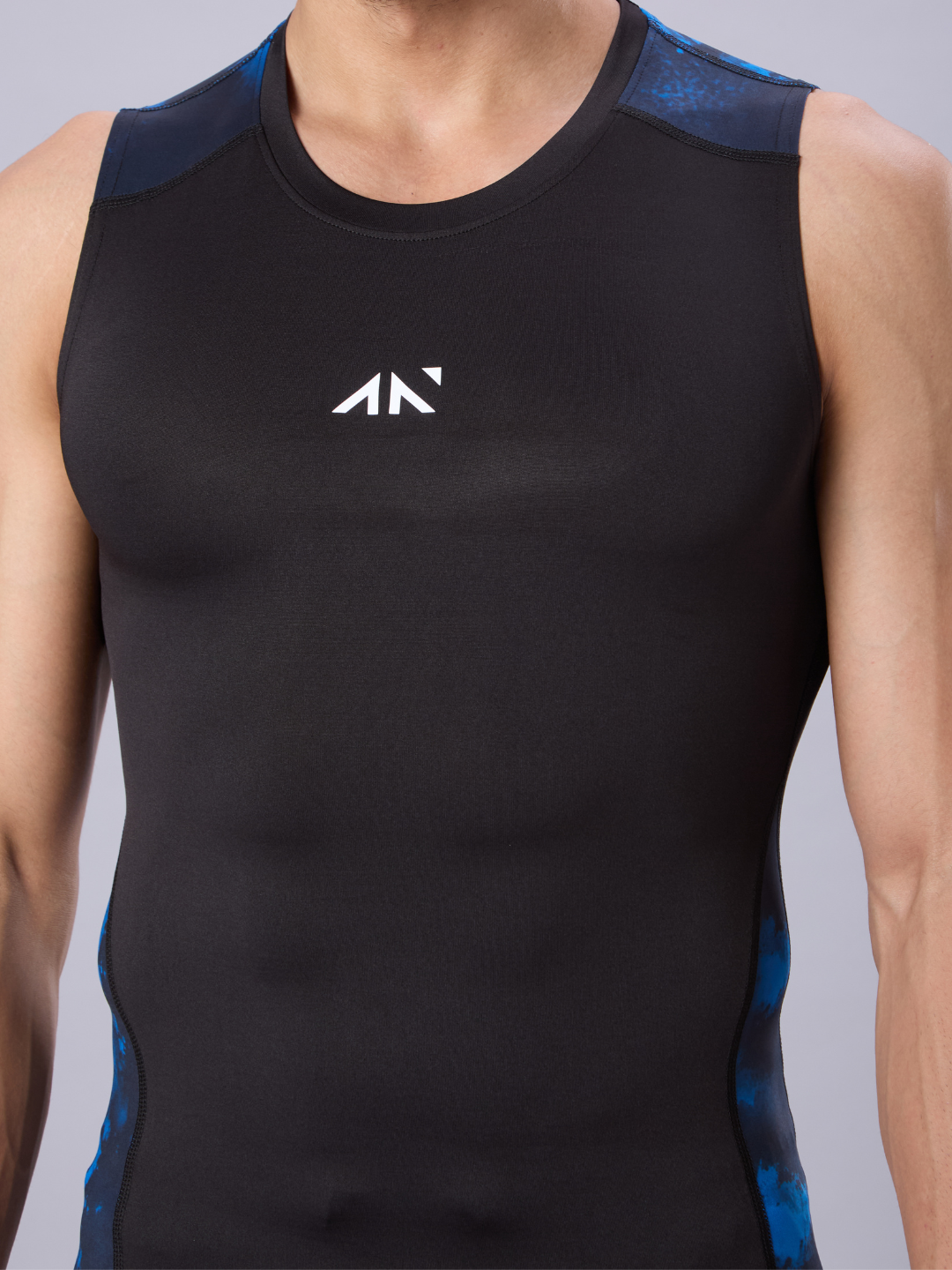 Critical Compression Vest Black Blue