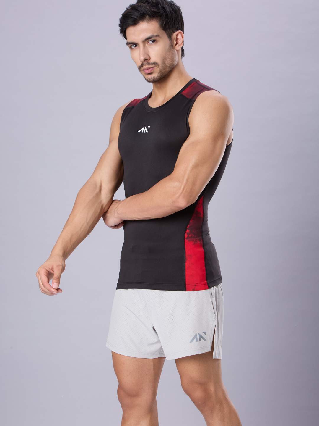 Critical Compression Vest Black Red