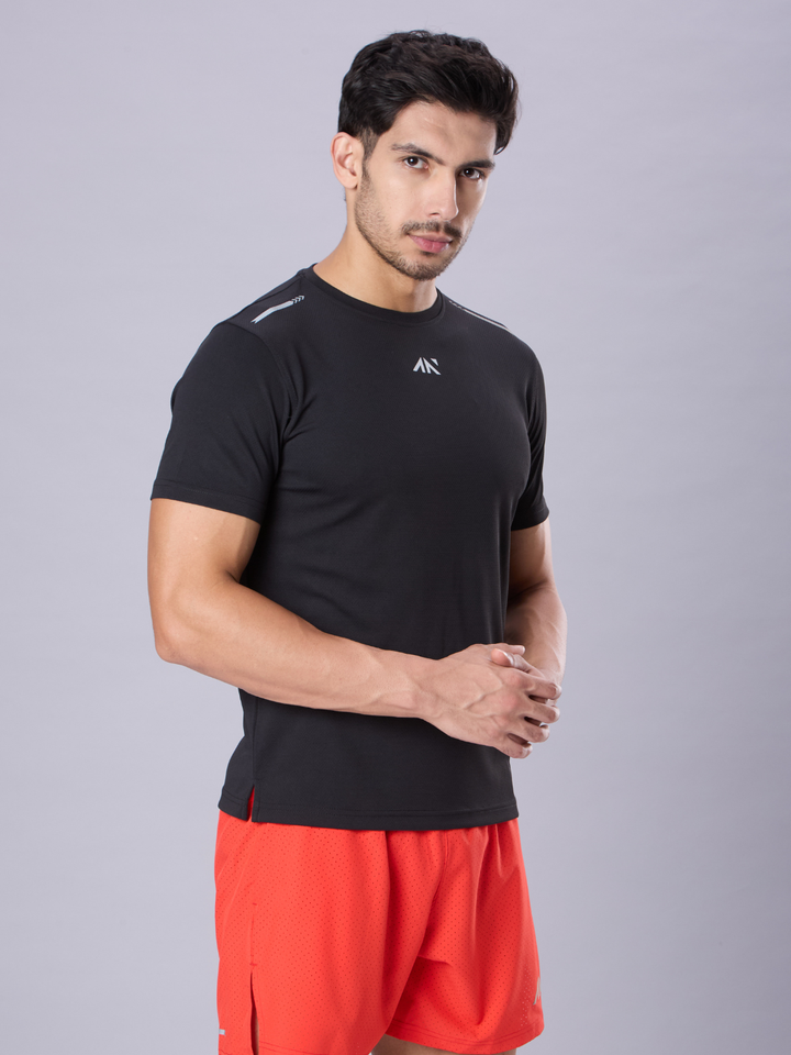 Quick Dry Running T-Shirt Black