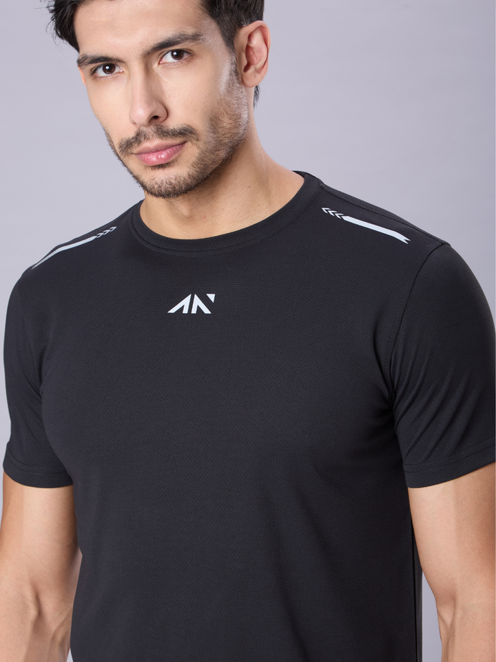Quick Dry Running T-Shirt Black