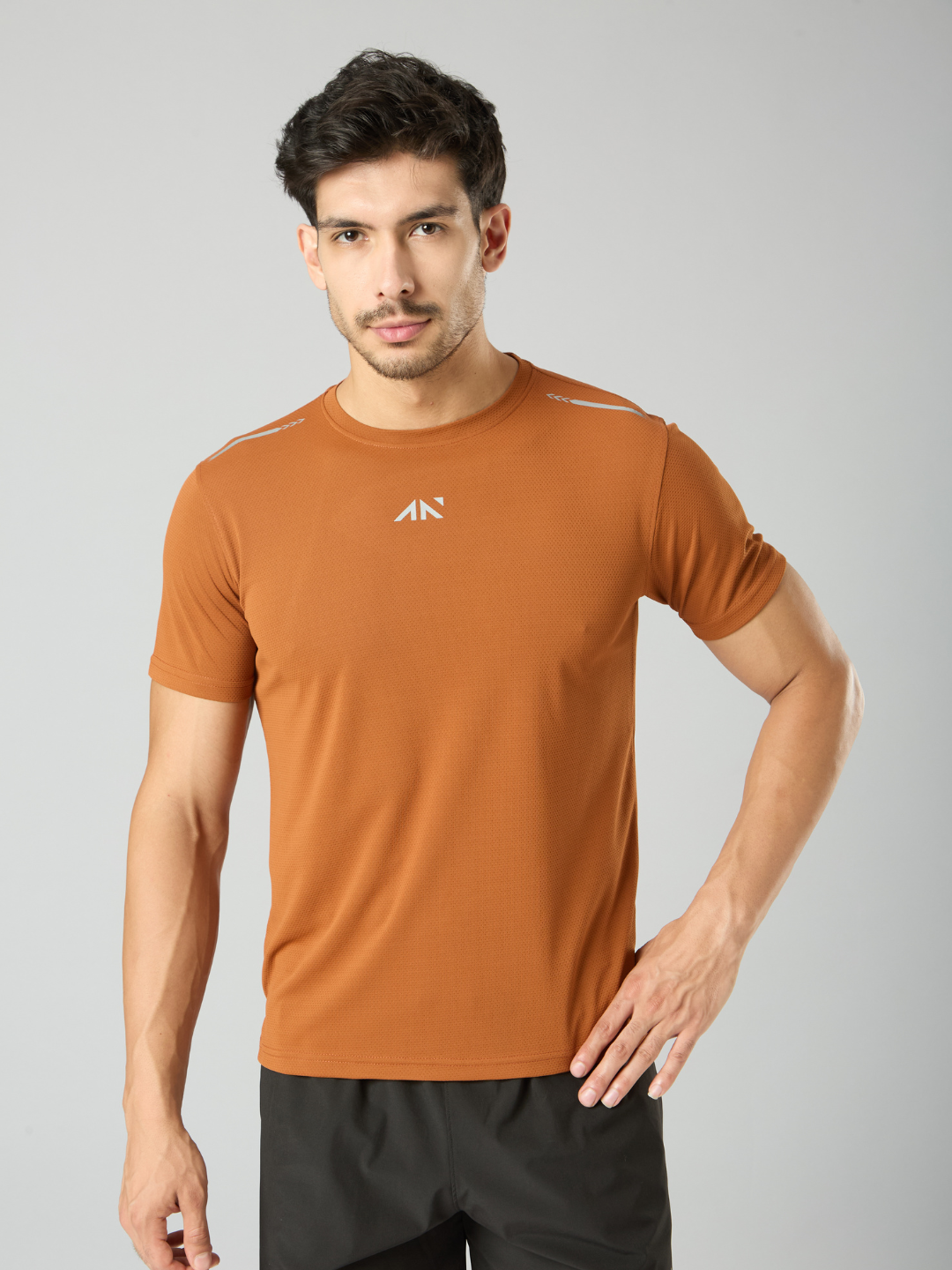 Quick Dry Running T-Shirt Rust