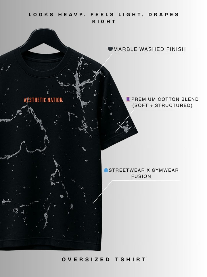 Oversized Marble Tshirt