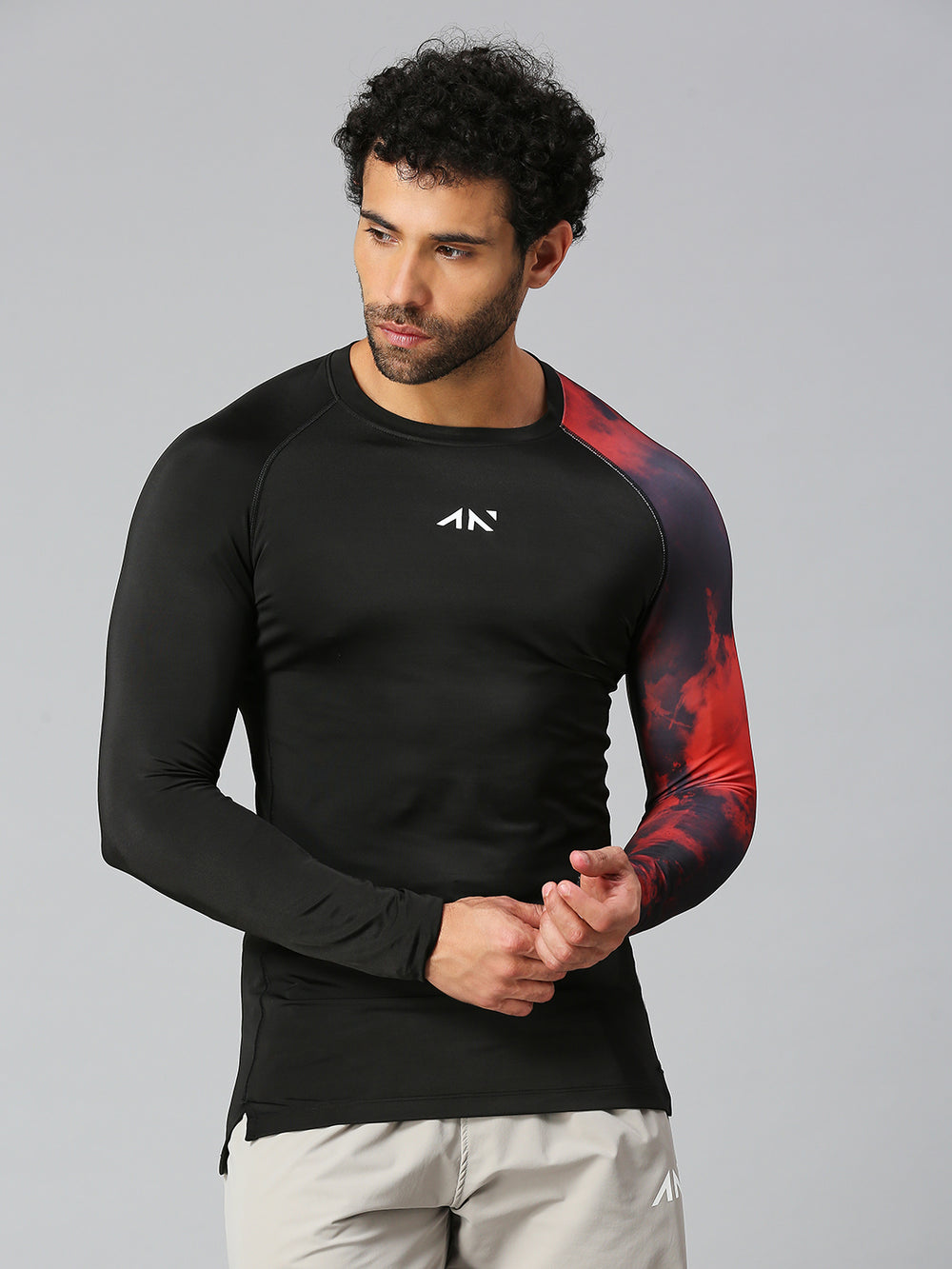 full sleeve compression tshirt men gym
