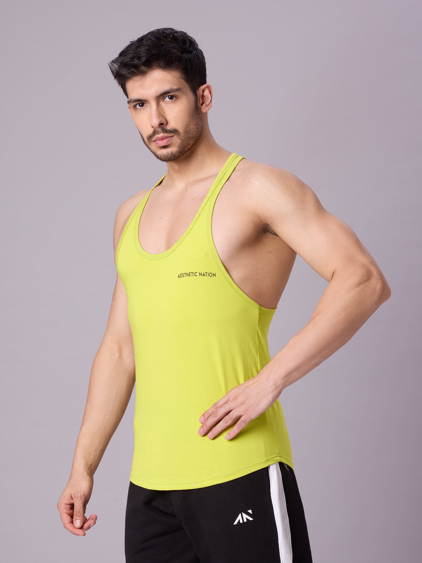 Muscle Nation Stringer Flex Gym Vests | Bodybuilding Stringers | Gym Tank Tops For Men Online ...