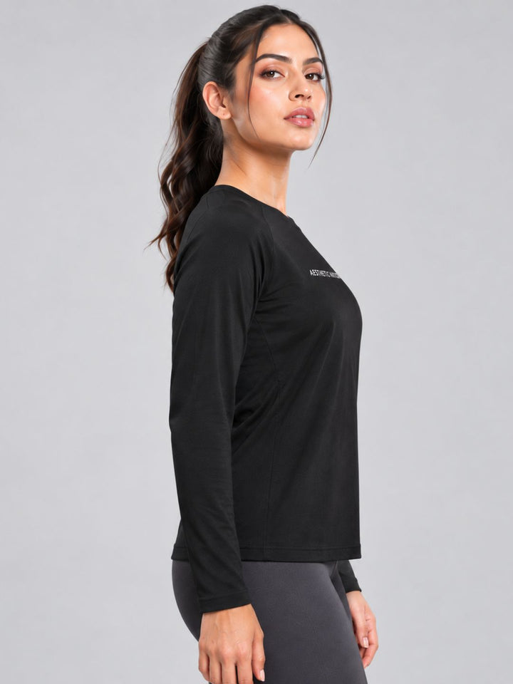 Form Training Fullsleeves Top Teal Black