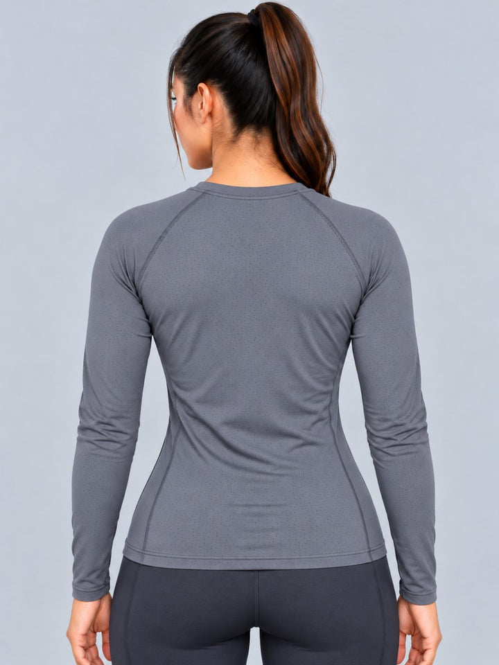 Form Training Fullsleeves Top Teal Grey