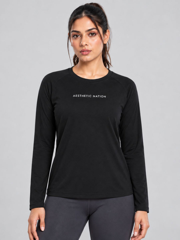 Form Training Fullsleeves Top Teal Black