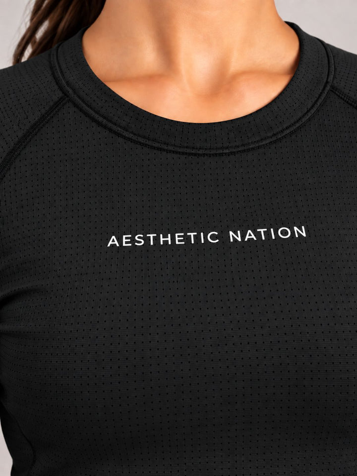 Form Training Fullsleeves Top Teal Black