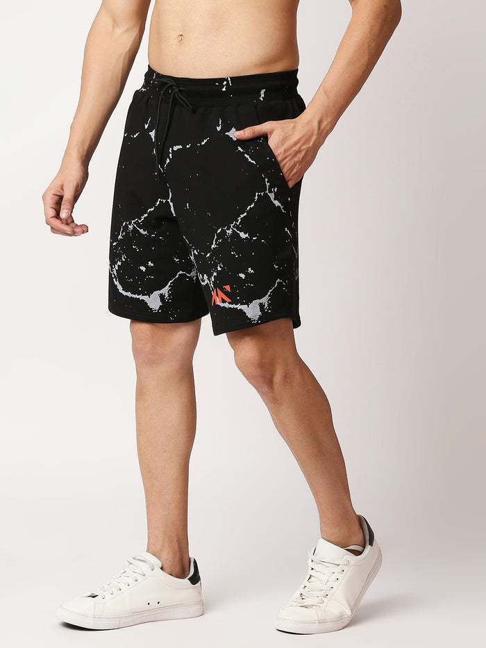 Marble Training Shorts Black