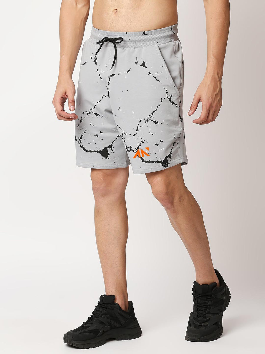 Marble Training Shorts Grey