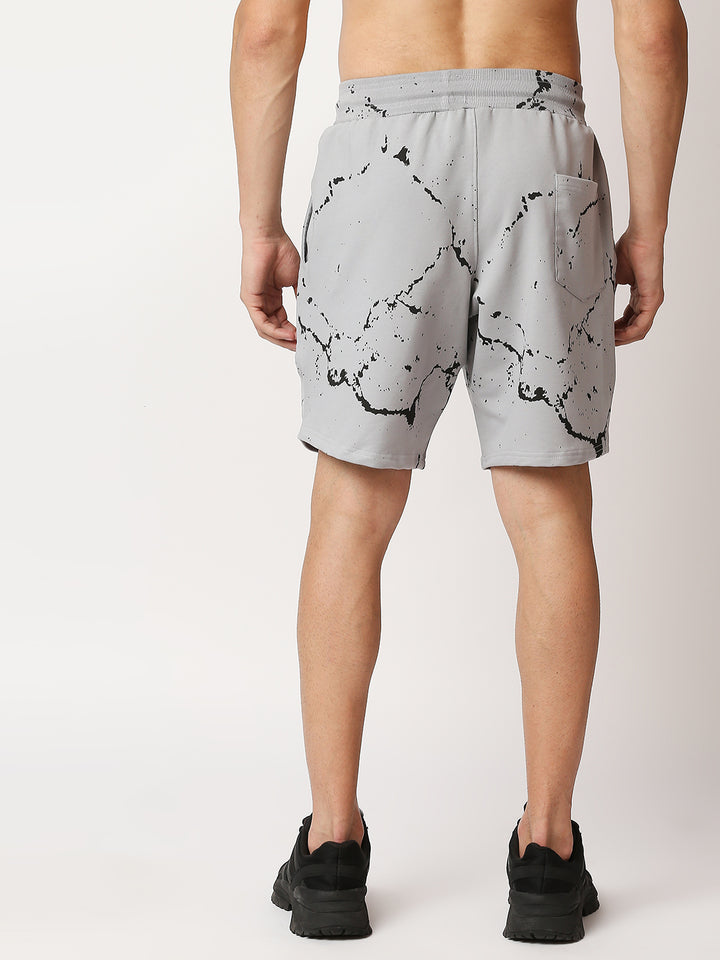 Marble Training Shorts Grey