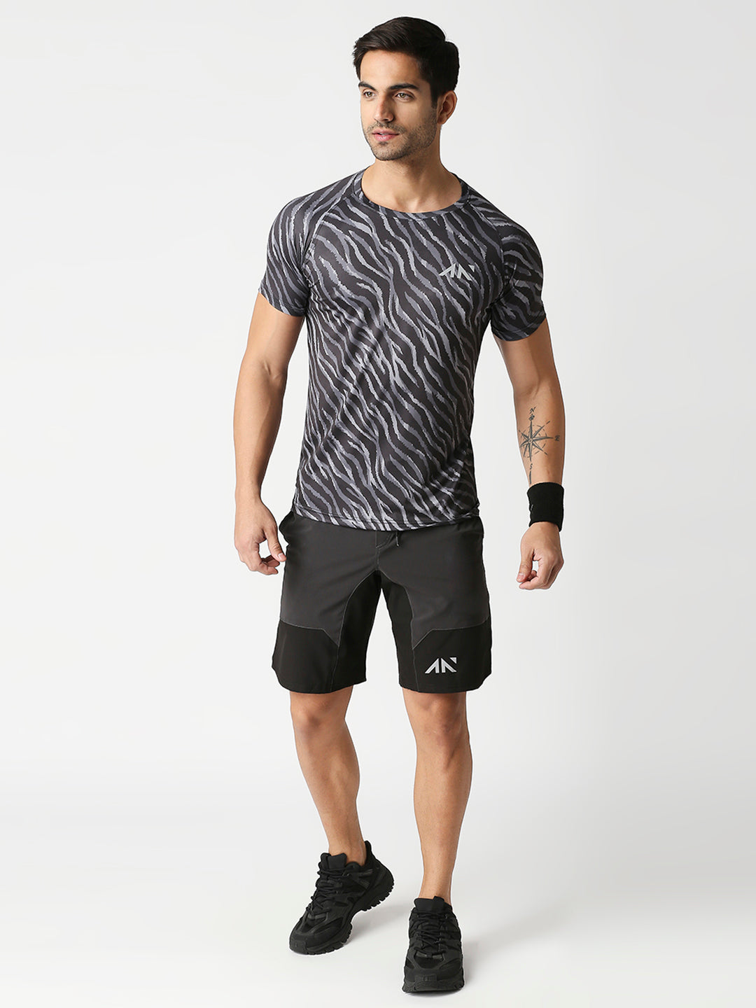 Dark Grey Training Shorts For Gym | Mens Shorts | Gym Wear For Men ...