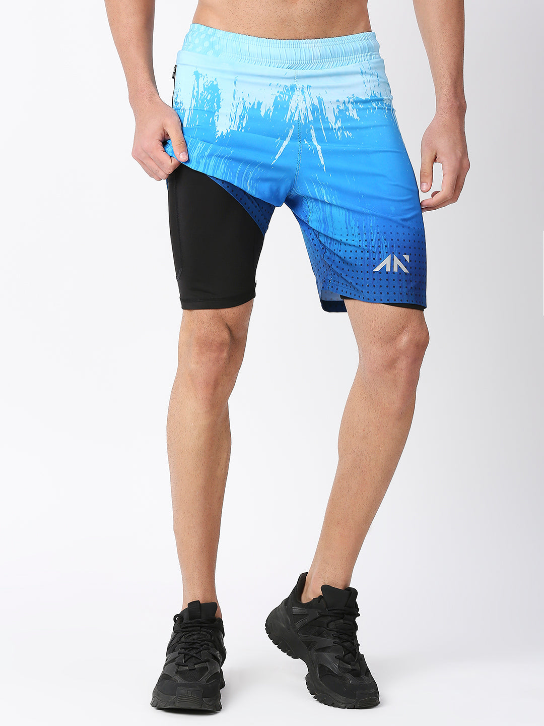 Shop Blue Workout Gym Compression Shorts For Mens Physique – AestheticNation